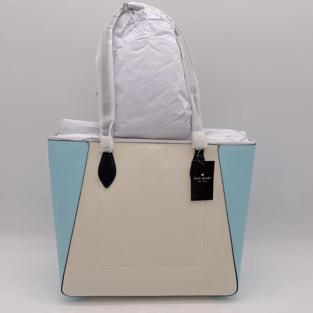 Kate Spade Poppy Colorblock Large Tote Blazer Blue Multi Colorblock